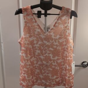 CATO Collection Limited Edition Beaded Floral Top – XL